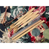 Family Kit - 4 Brushes + 4 Tongue Cleaner Ring + 2 Bamboo Straws + 2 Ss Straw + Straw Cleaner