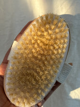 Dry Brushing Body Brush – Natural Bristles for Cellulite & Lymphatic Drainage - oval