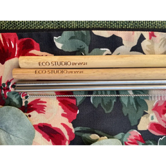Straw Kit - 2 Bamboo + 2 SS Straight + Cleaner