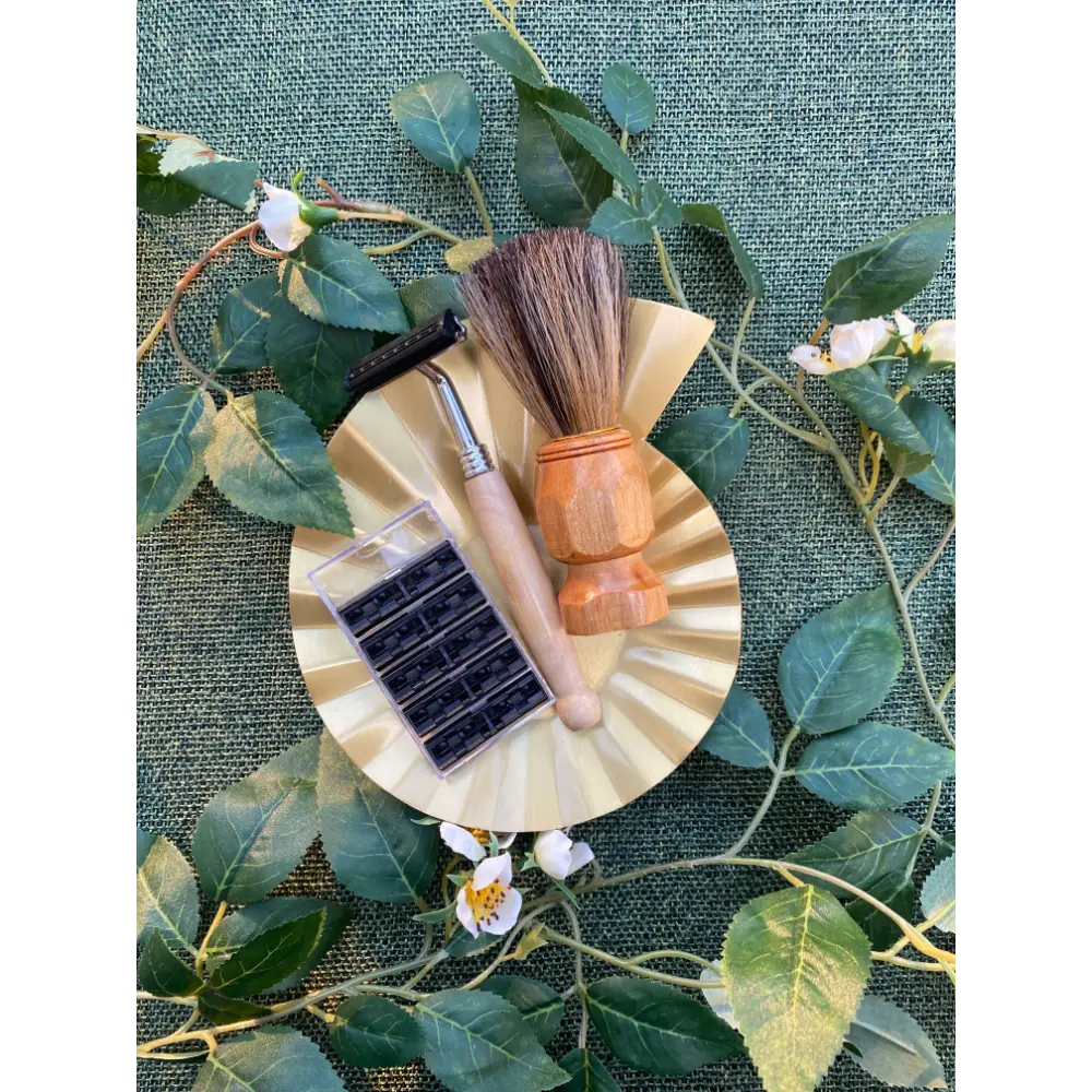 Beard Kit - Razor + Cartridges + Shaving Brush