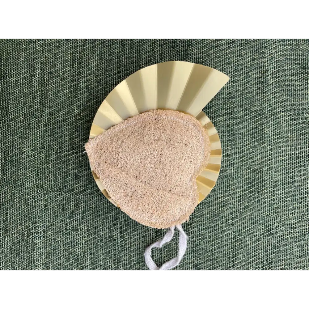 Heart Loofah With Hanging Ring