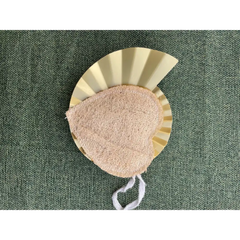 Heart Loofah With Hanging Ring