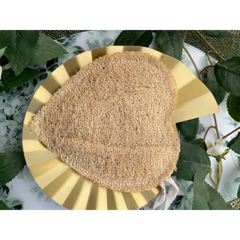 Heart Loofah With Hanging Ring
