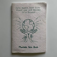 Plantable seed paper cover note book