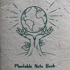 Plantable seed paper cover note book