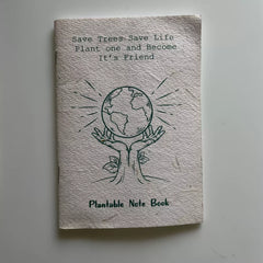 Plantable seed paper cover note book