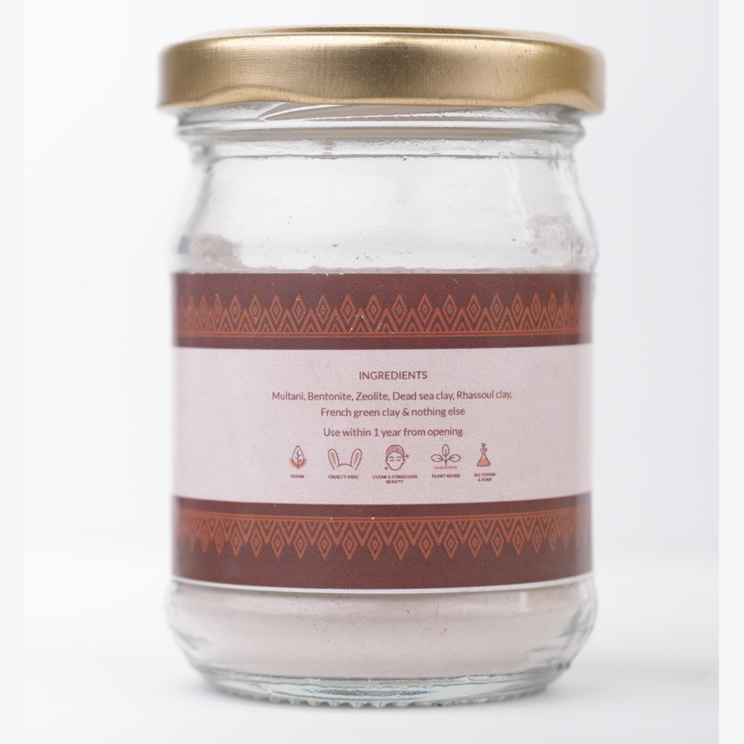 Decongesting & detoxifying facial clay for acne