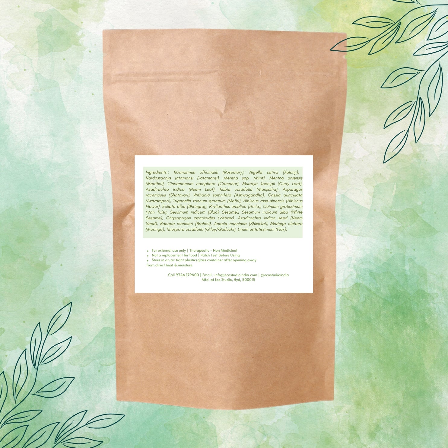 Rosemary Hair Herbs – Ayurvedic 22 Herb Blend for Hair Fall Control, Growth & Deep Nourishment