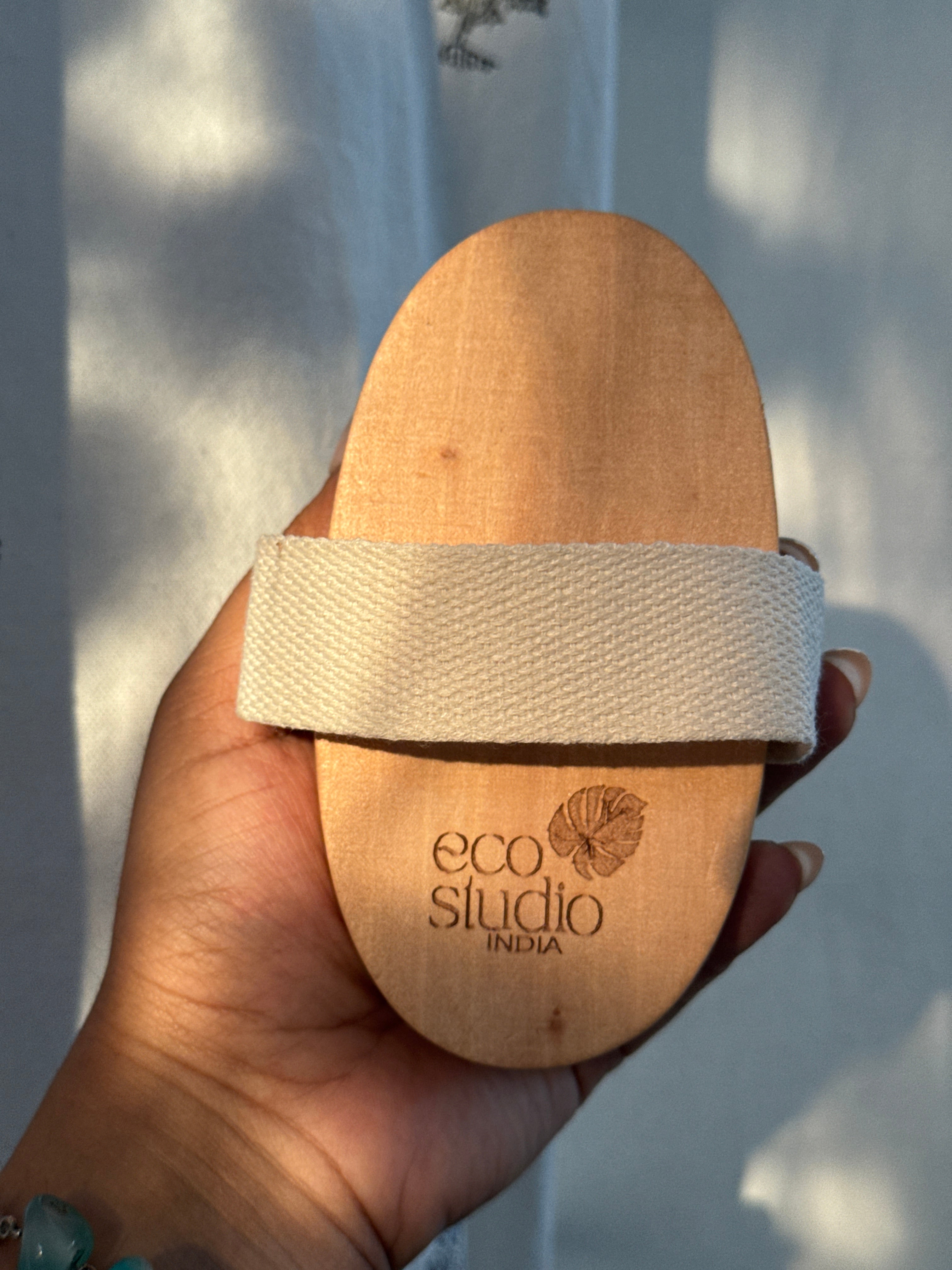 Dry Brushing Body Brush – Natural Bristles for Cellulite & Lymphatic Drainage - oval