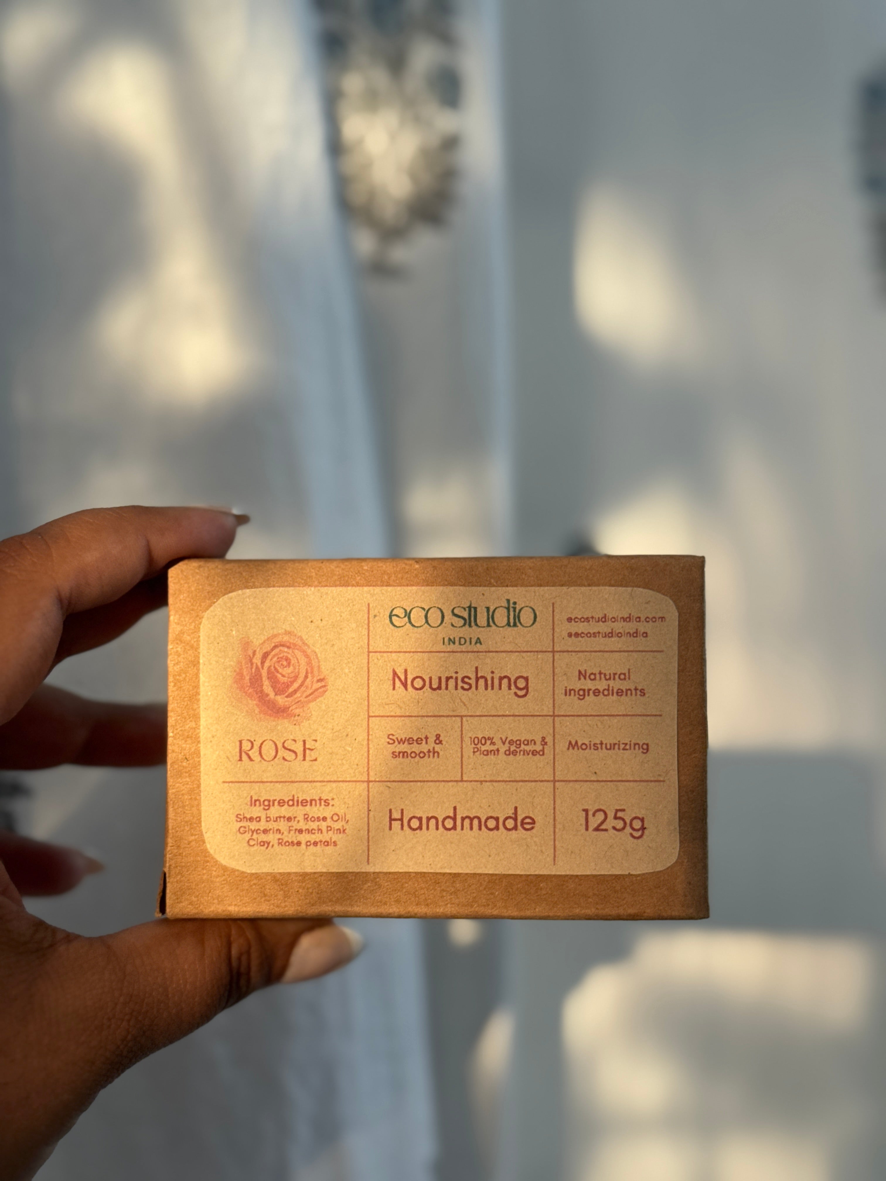Rose - Handmade Vegan Soap Bar – Luxurious, Hydrating & Skin-Nourishing Cleanser for body and face