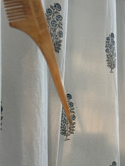 Neem Wood Tail Comb Authentic Hand-Carved Neem Comb