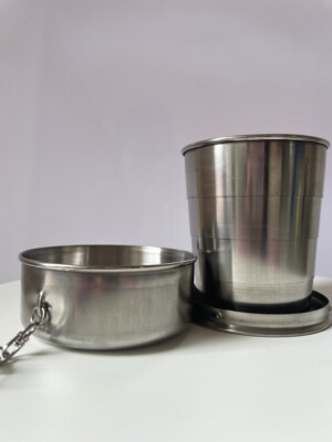 steel cup 250 ml collapsible